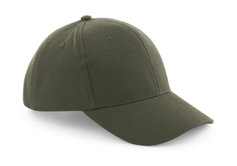 Beechfield Pro-Style Heavy Brushed Cotton Cap, Olive Green, One Size bedrucken, Art.-Nr. 312695300
