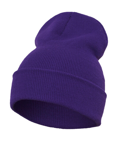 Flexfit Heavyweight Long Beanie, Purple, One Size bedrucken, Art.-Nr. 320683490