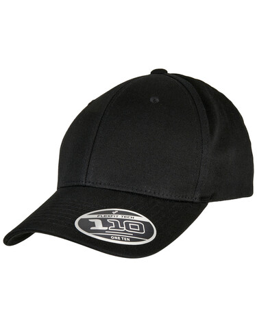 Flexfit 110 Organic Cap, Black, One Size bedrucken, Art.-Nr. 337681010