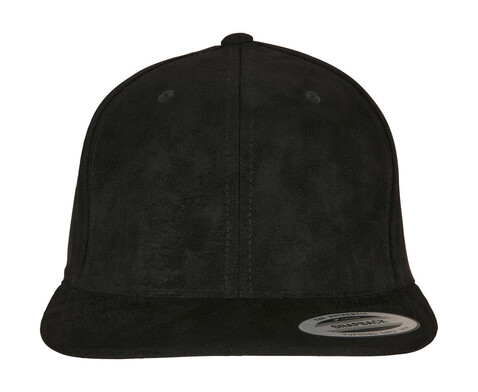 Flexfit Suede Leather Snapback, Black, One Size bedrucken, Art.-Nr. 339681010