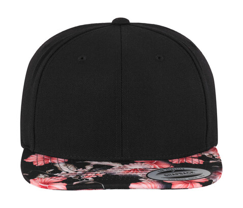 Flexfit Floral Snapback, Red, One Size bedrucken, Art.-Nr. 342684000