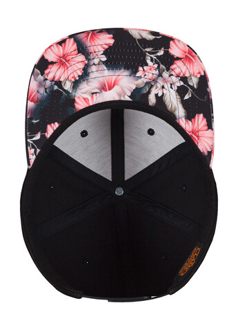 Flexfit Floral Snapback, Red, One Size bedrucken, Art.-Nr. 342684000