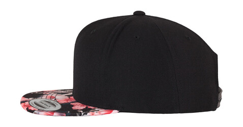 Flexfit Floral Snapback, Red, One Size bedrucken, Art.-Nr. 342684000