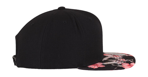 Flexfit Floral Snapback, Red, One Size bedrucken, Art.-Nr. 342684000