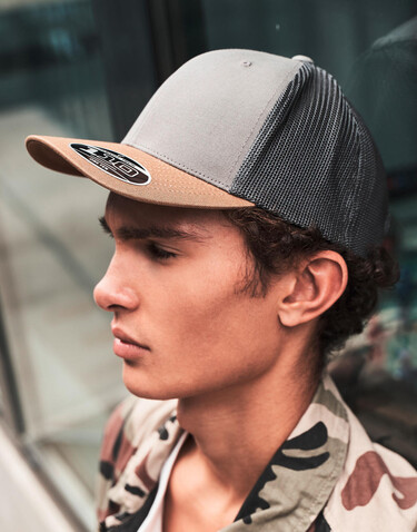 Flexfit 110 Trucker Cap, Black/Black, One Size bedrucken, Art.-Nr. 344681510
