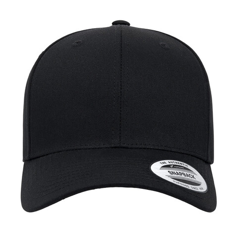 Flexfit Retro Cotton Blend Snapback, Black, One Size bedrucken, Art.-Nr. 347681010