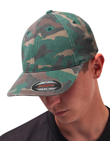 Flexfit Flexfit Garment Washed Camo, Green Camo, S/M bedrucken, Art.-Nr. 351685061