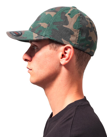 Flexfit Flexfit Garment Washed Camo, Green Camo, S/M bedrucken, Art.-Nr. 351685061