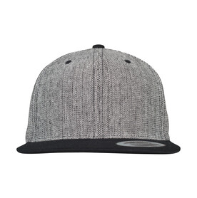 Flexfit Melange Solid Snapback, Black Melange/Black, One Size bedrucken, Art.-Nr. 355681750