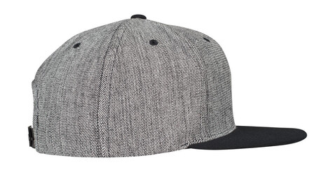 Flexfit Melange Solid Snapback, Black Melange/Black, One Size bedrucken, Art.-Nr. 355681750