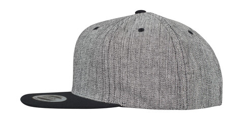 Flexfit Melange Solid Snapback, Black Melange/Black, One Size bedrucken, Art.-Nr. 355681750
