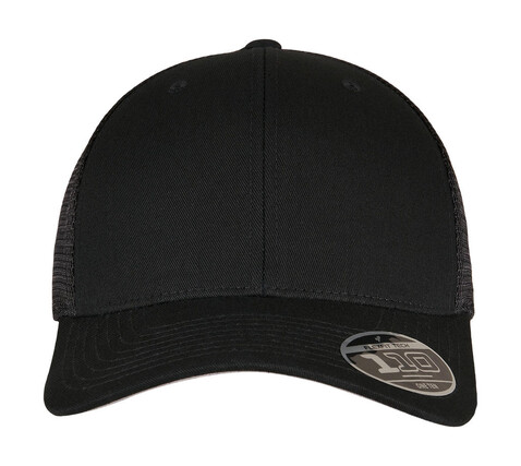 Flexfit 110 Mesh Cap, Black, One Size bedrucken, Art.-Nr. 361681010