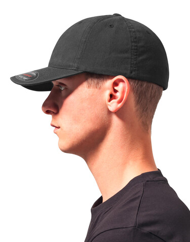 Flexfit Flexfit Garment Washed Cotton Dad Hat, Black, L/XL bedrucken, Art.-Nr. 365681012