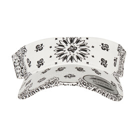 Flexfit Visor Bandana Print, White, One Size bedrucken, Art.-Nr. 370680000