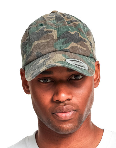 Flexfit Low Profile Camo Washed Cap, Wood Camo, One Size bedrucken, Art.-Nr. 371687080