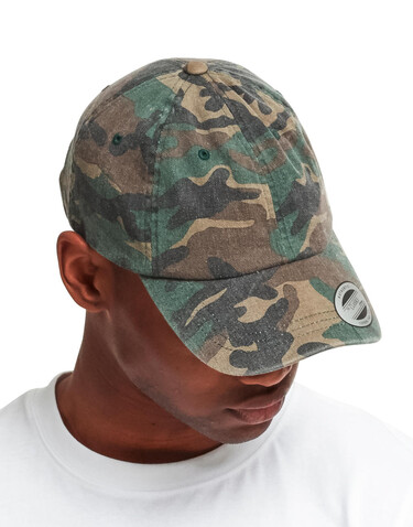 Flexfit Low Profile Camo Washed Cap, Wood Camo, One Size bedrucken, Art.-Nr. 371687080