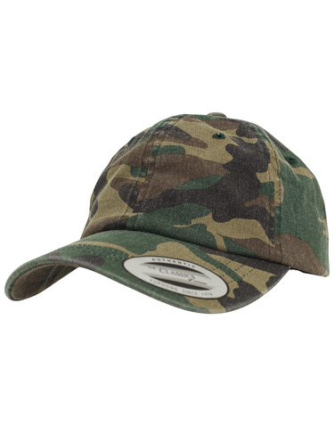 Flexfit Low Profile Camo Washed Cap, Wood Camo, One Size bedrucken, Art.-Nr. 371687080