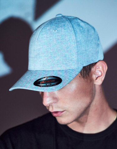 Flexfit Flexfit Heatherlight Cap, Melange Dark Grey, S/M bedrucken, Art.-Nr. 372681331