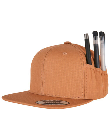 Flexfit Pencil Holder Snapback Cap, Black, One Size bedrucken, Art.-Nr. 374681010