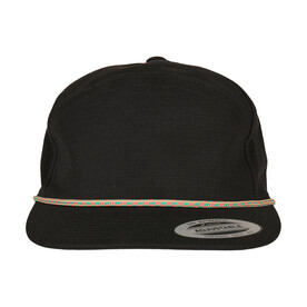 Flexfit Color Braid Jockey Cap, Black, One Size bedrucken, Art.-Nr. 376681010