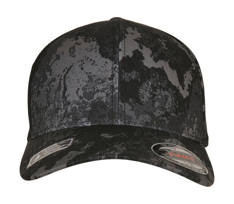 Flexfit Flexfit® Veil Camo™ Cap, Poseidon Black, S/M bedrucken, Art.-Nr. 381681021