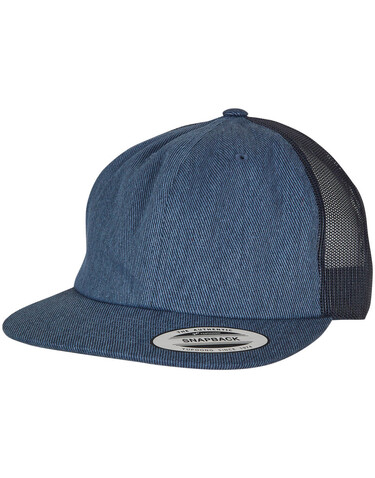 Flexfit Denim Trucker, Blue Raw, One Size bedrucken, Art.-Nr. 382683030