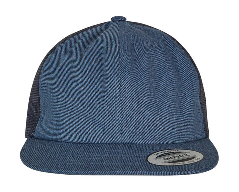 Flexfit Denim Trucker, Blue Raw, One Size bedrucken, Art.-Nr. 382683030