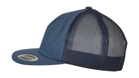 Flexfit Denim Trucker, Blue Raw, One Size bedrucken, Art.-Nr. 382683030