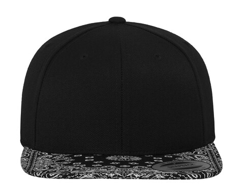 Flexfit Bandana Snapback, Black/Paisley, One Size bedrucken, Art.-Nr. 383681770