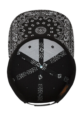 Flexfit Bandana Snapback, Black/Paisley, One Size bedrucken, Art.-Nr. 383681770