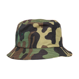 Flexfit Camo Bucket Hat, Green Camo, One Size bedrucken, Art.-Nr. 384685060 Flexfit Camo Bucket Hat, Green Camo, One Size bedrucken, Art.-Nr. 384685060