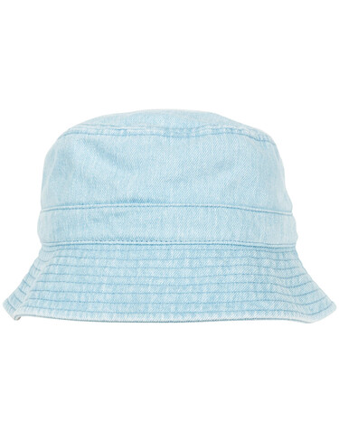 Flexfit Denim Bucket Hat, Black/Grey, One Size bedrucken, Art.-Nr. 386681600