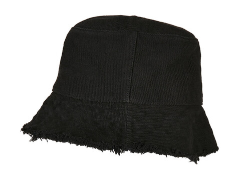 Flexfit Open Edge Bucket Hat, Black, One Size bedrucken, Art.-Nr. 389681010