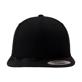 Flexfit Camo Visor Snapback, Black Camo, One Size bedrucken, Art.-Nr. 392681040