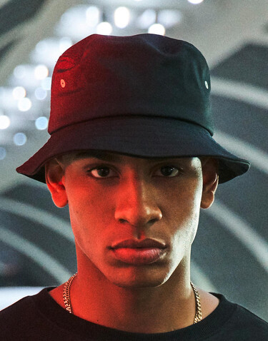 Flexfit Nylon Bucket Hat, Black, One Size bedrucken, Art.-Nr. 395681010