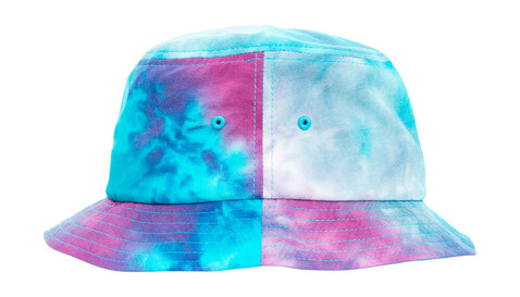 Flexfit Festival Print Bucket Hat, Purple Turquoise, One Size bedrucken, Art.-Nr. 396683480