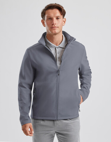 Russell Europe Essential Softshell Jacket, Black, XS bedrucken, Art.-Nr. 401001012