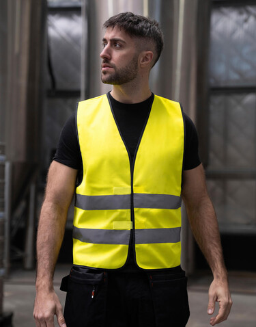 Korntex Safety Vest Wolfsburg, Neon Pink, 3XL bedrucken, Art.-Nr. 401134235