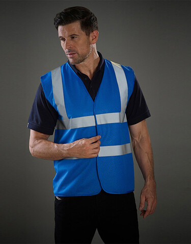 Yoko Fluo 2 Band+Brace Waistcoat, Paramedic Green, XL bedrucken, Art.-Nr. 402775346