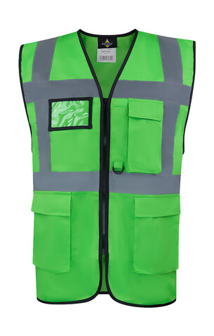 Korntex Executive Safety Vest Hamburg, Green, XL bedrucken, Art.-Nr. 403135005