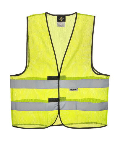 Korntex Mesh-Vest Thessaloniki, Yellow, 3XL bedrucken, Art.-Nr. 404136005