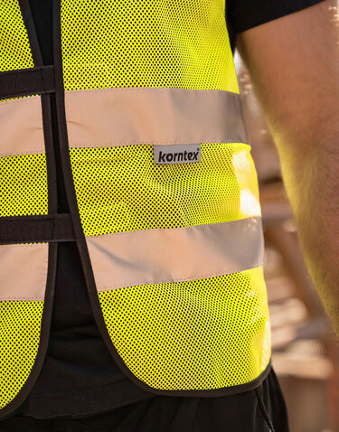 Korntex Mesh-Vest Thessaloniki, Orange, S bedrucken, Art.-Nr. 404134100