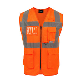 Korntex Mesh Multifunctional Vest Athens, Orange, S bedrucken, Art.-Nr. 405134102