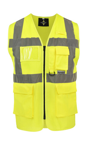 Korntex Mesh Multifunctional Vest Athens, Yellow, 5XL bedrucken, Art.-Nr. 405136009