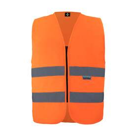 Korntex Safety Vest with Zipper Cologne, Orange, S bedrucken, Art.-Nr. 406134102