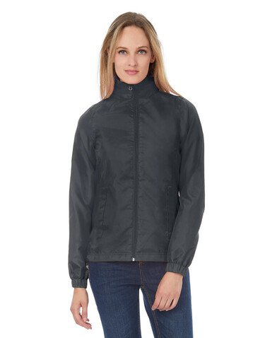 B &amp; C ID.601/women Midseason Windbreaker, Black, 2XL bedrucken, Art.-Nr. 406421017