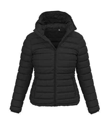 Stedman Lux Padded Jacket Women, Black Opal, XS bedrucken, Art.-Nr. 411051022