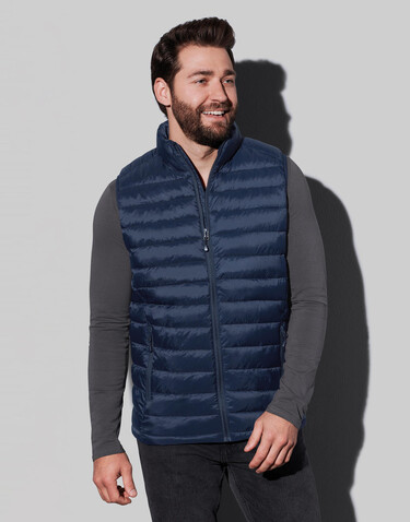 Stedman Lux Padded Vest Men, Black Opal, S bedrucken, Art.-Nr. 412051022