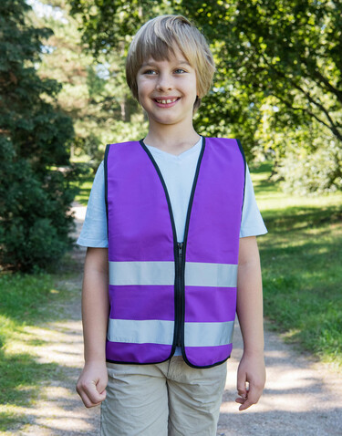 Korntex Functional Zipper Vest for Kids Aalborg, Royal Blue, 2XS bedrucken, Art.-Nr. 413133001
