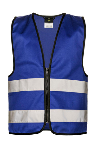 Korntex Functional Zipper Vest for Kids Aalborg, Royal Blue, 2XS bedrucken, Art.-Nr. 413133001